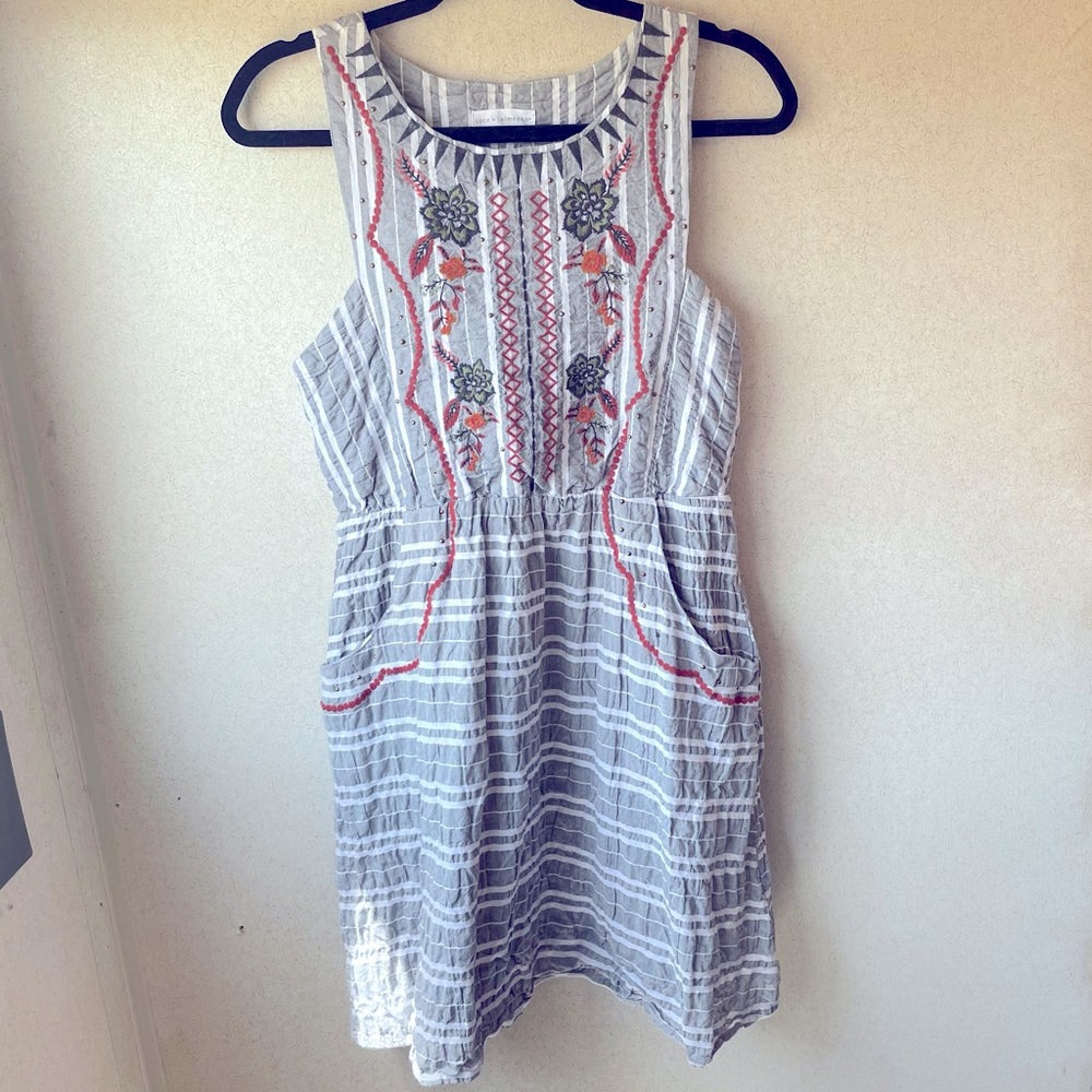 Coco + Jaimeson Stripped Mini Dress